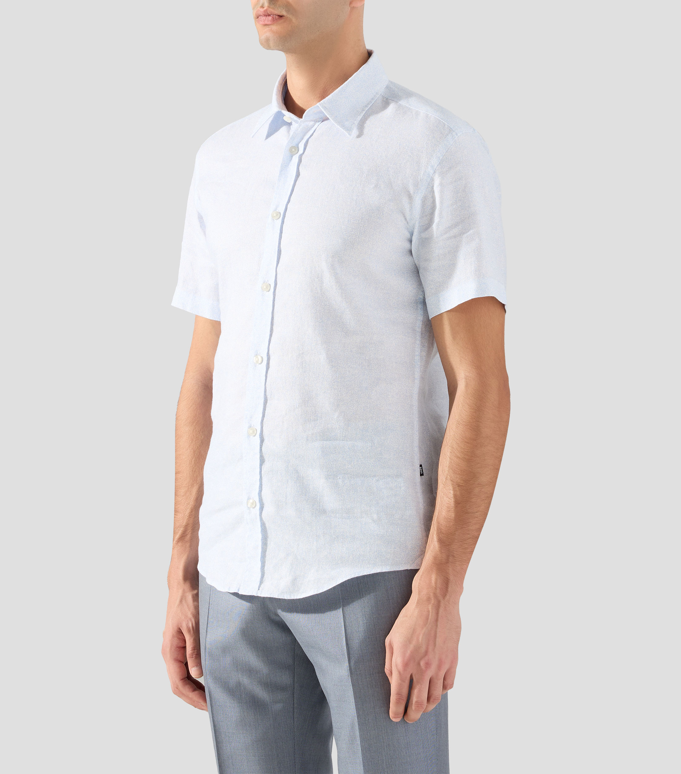 Camisa estampada manga corta Hombre